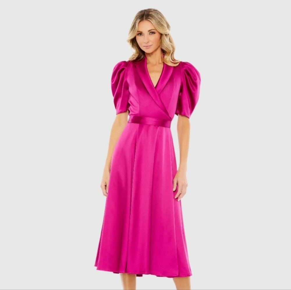 Mac Duggal Elegant Pink Women's Dress Small